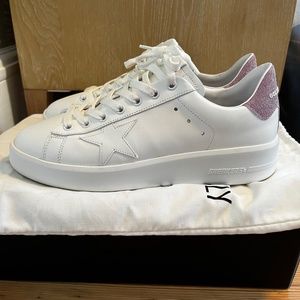 Golden Goose Purestar (with glittery pink heel)